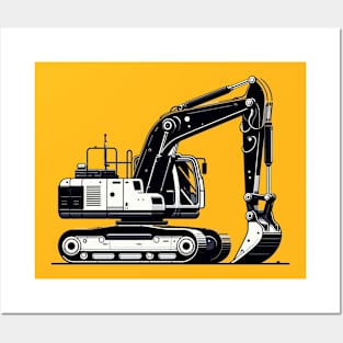 Excavator Posters and Art